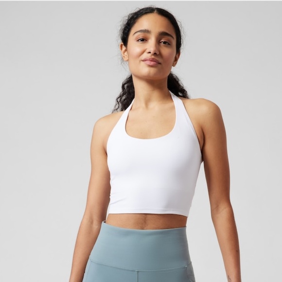 2 Athleta Halter Crop Bra - Picture 1 of 7